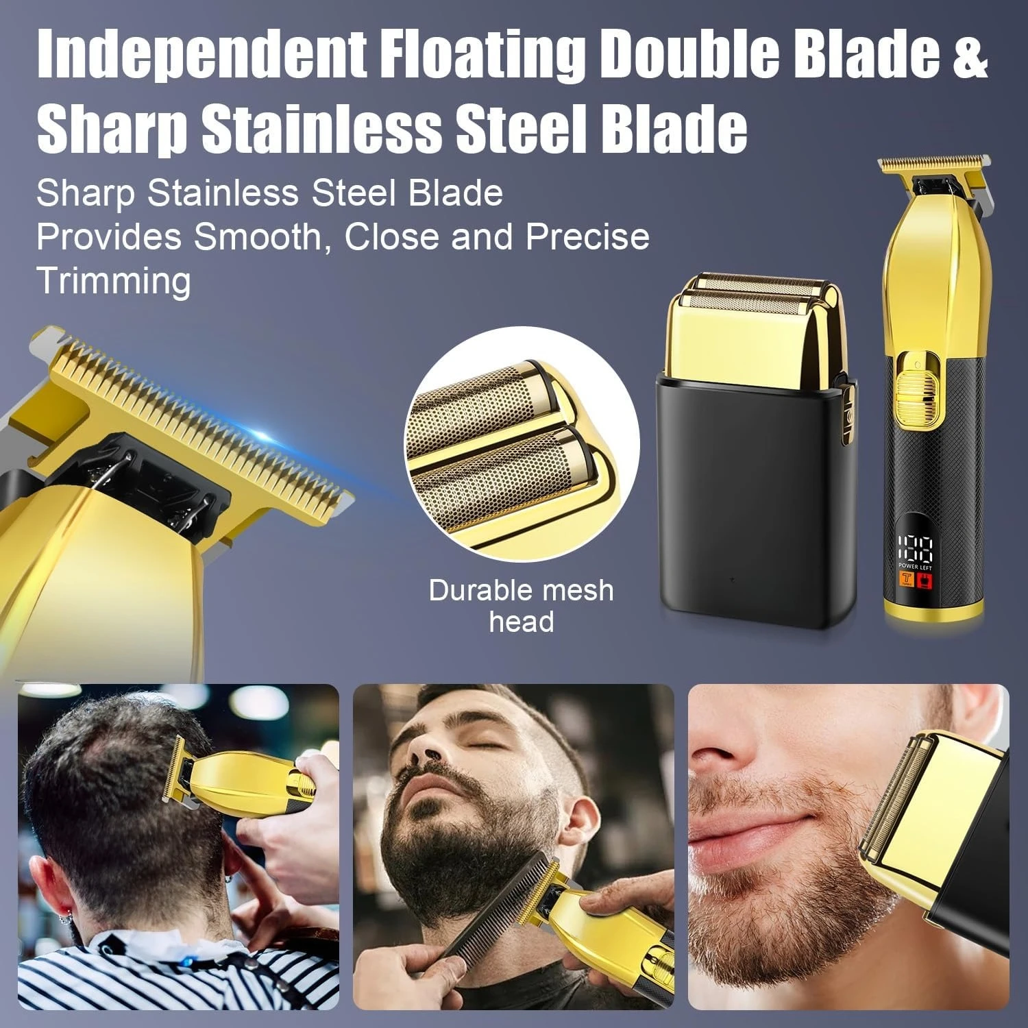 2026 New Upgrade Electric Foil Shavers For Men, Professional Beard Trimmer Kit,Shaving Kit Bald Head Shaver Cordless P
