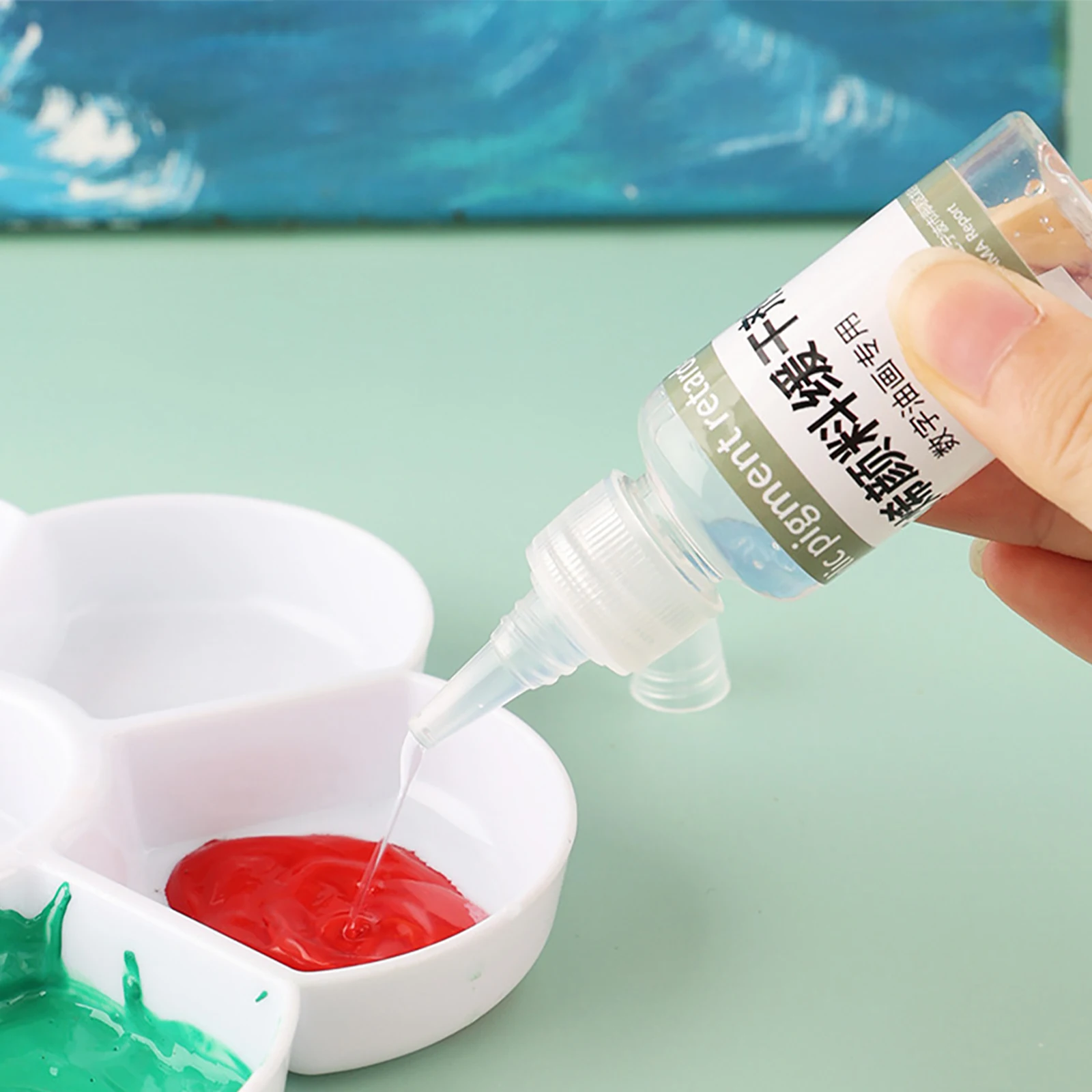 

3Pcs Acrylic Paint Retarder Medium Acrylic Mixer/Retarder/Protectant Slow Drying Medium 30ml for Professional Paintings