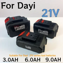 21V 3.0Ah 6.0Ah 9.0Ah For Dayi Power Tool Rechargeable Lithium Battery For Cordless Electric Wrench Car impact wrench