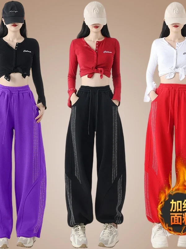 yang-li-square-dance-new-dancing-pants-spring-summer-thin-fitness-sports-loose-knife-high-end-rhinestone-sporty