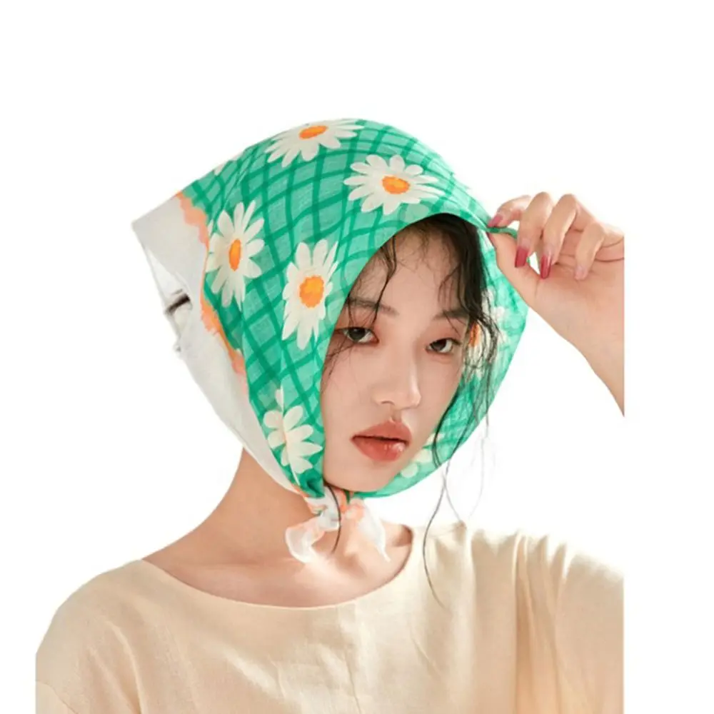 

Stripe Sunscreen Scarf Accessories Bag Scarfs Accessories Square Scarf Flower Silk Scarf Hair Band Female Printed Scarf