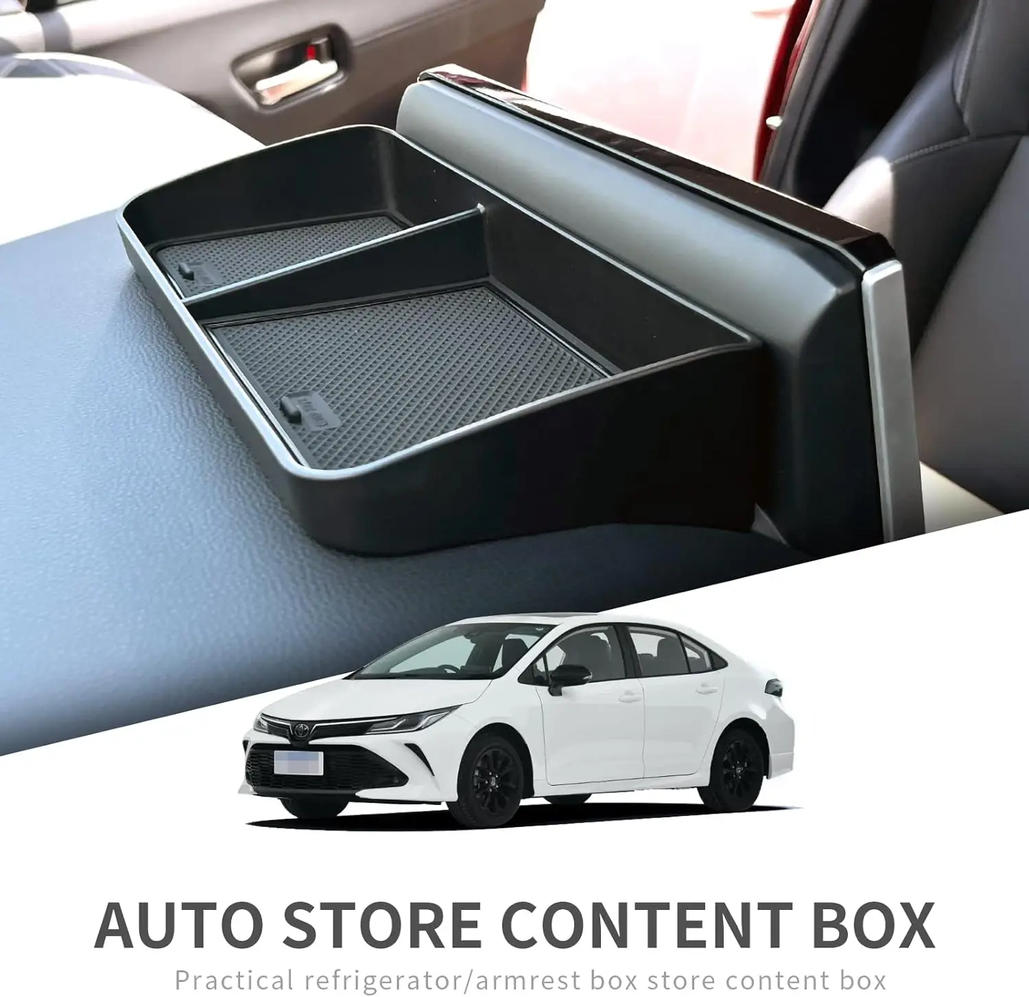 

Kptidy Dashboard Storage Tray For Toyota Corolla 2019-2022 / Corolla Cross 2022-2024 2025 Center Console Display Box Hidden Tray