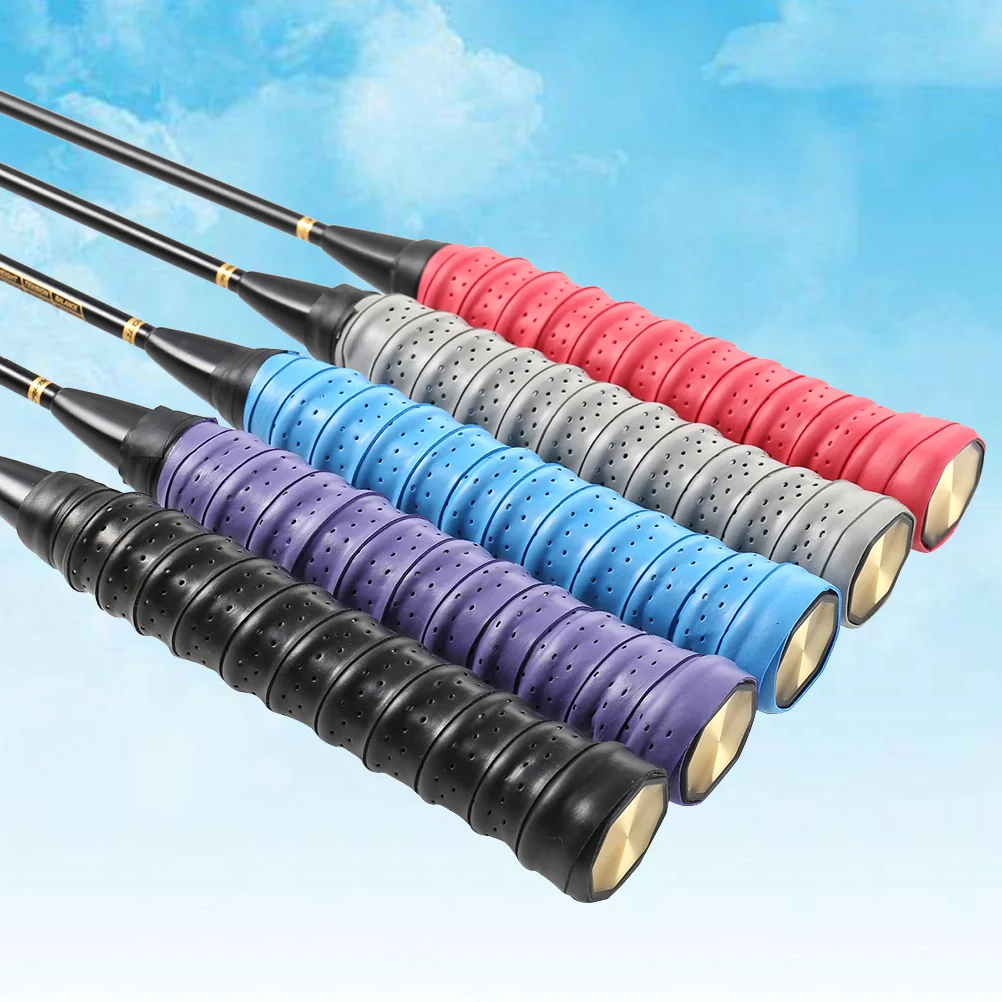 

10 Pcs Non-slip Grip Tennis Racket Badminton Anti Tape Soft Breathable Fishing Rod