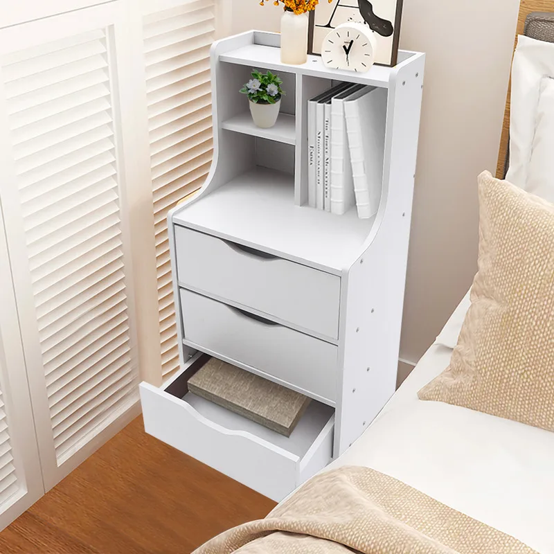 3-Drawers Bedroom Storage Cabinet, Bedside Table