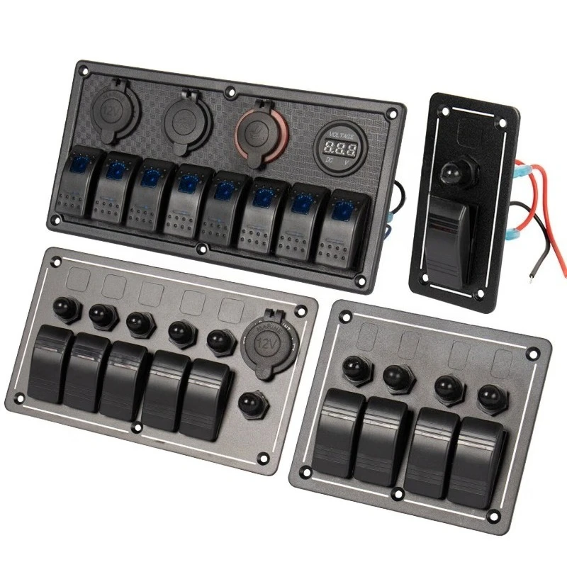 Speedboat waterproof rocker, switch 12 volt 24V RV modified multi-channel controller accessories