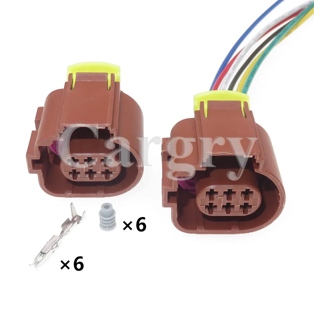 

1 комплект 6P 284717-3 автомобильный разъем переменного тока в сборе автомобильная водонепроницаемая розетка для KIA Hyundai
