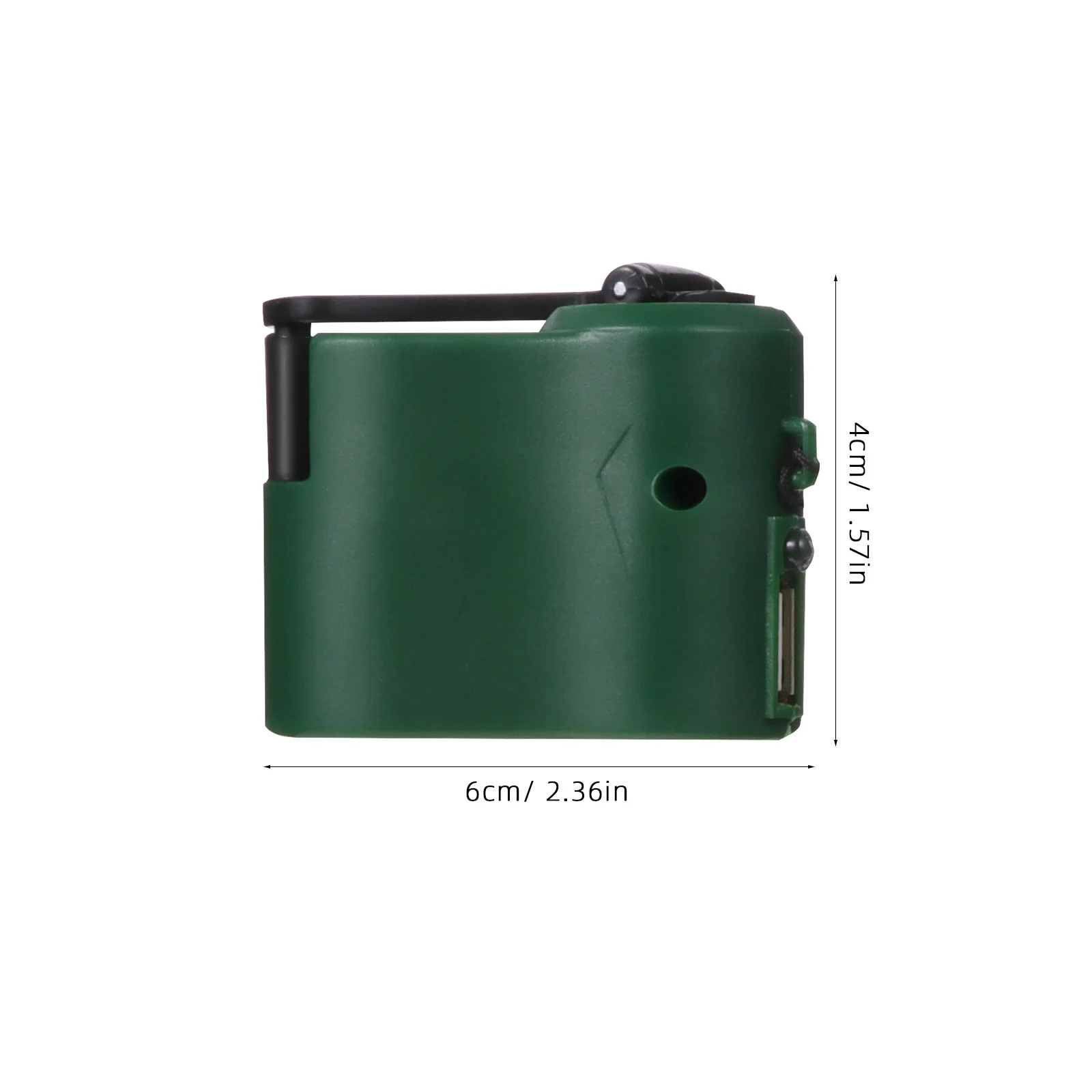 Generatore manuale Porta USB di emergenza esterna Manovella Power Banca da campeggio per guscio in plastica portatile da viaggio