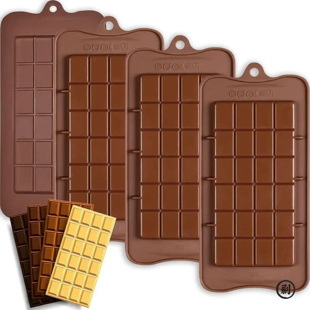 

Chocolate Bar Molds Silicone Bars Making Fondant Coffee Mould BPA Free Easy Release Non-Stick for Protein Energy Handmade Gifts