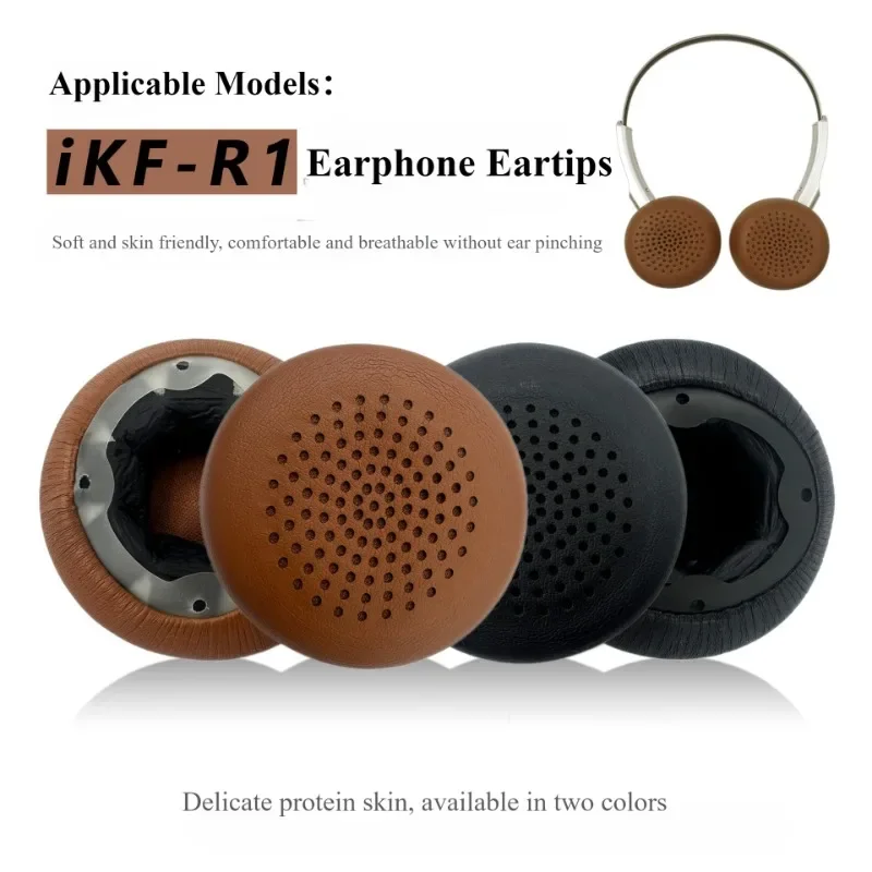 スポンジイヤーマフイヤーパッド、ikf r1ヘッドフォン、交換用アクセサリーに適しています