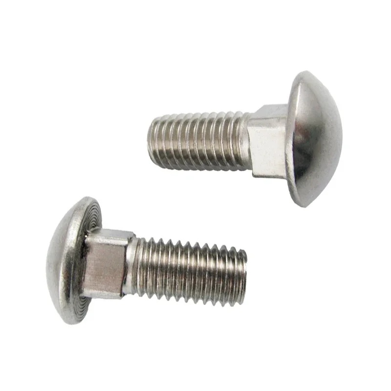 1Best 1pcs M10 Stainless Steel Full Thread Shelf Mushroom Square Head Neck Bolt Carriage screw screws bolt bolts 70mm-100mm leng