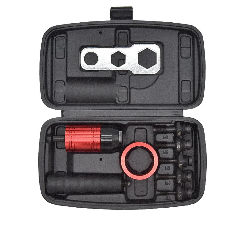 Rivet Nut Gun Riveting M3-M8 Cordless Riveting Drill Electric Adapter Insert Nut Tool for Household Metal Easily Handle Parts