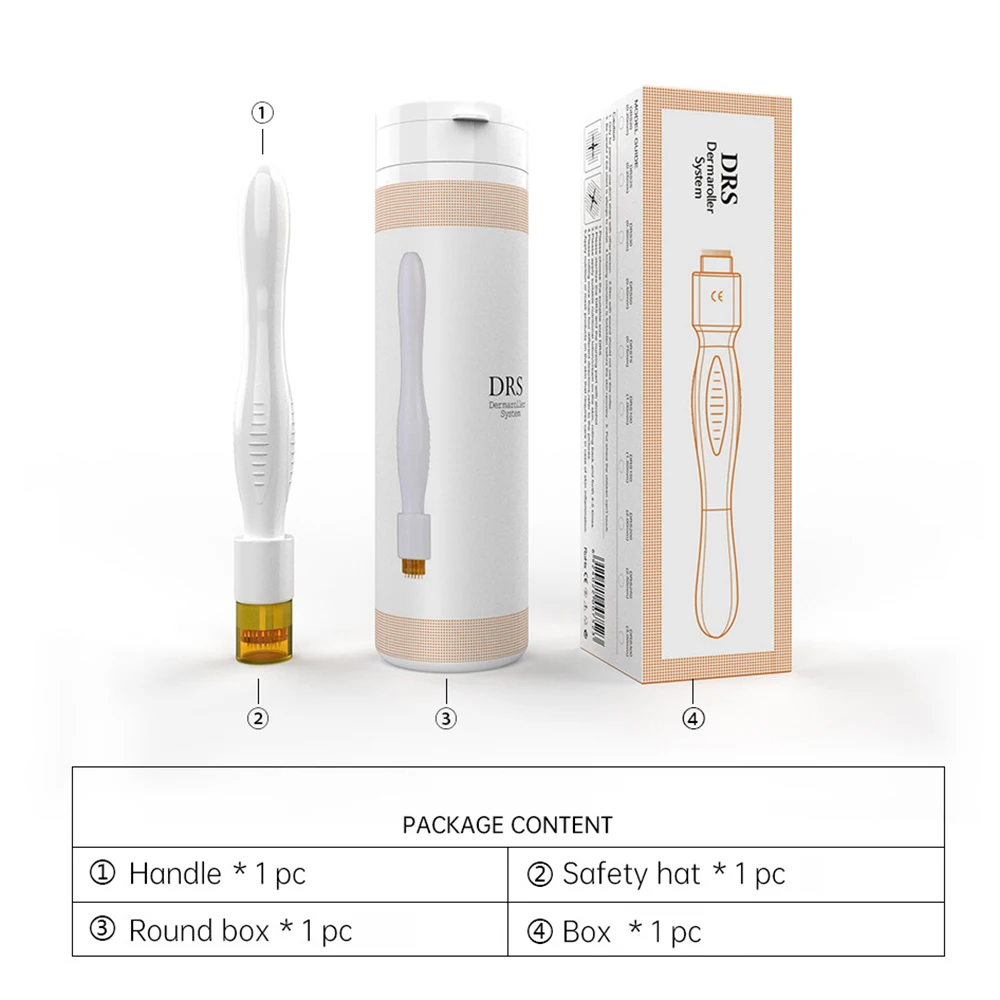 DRS Professional 40 Needle Titanium Derma Stamp & Micro Needling Therapy System Seal Needle Beauty Equipment