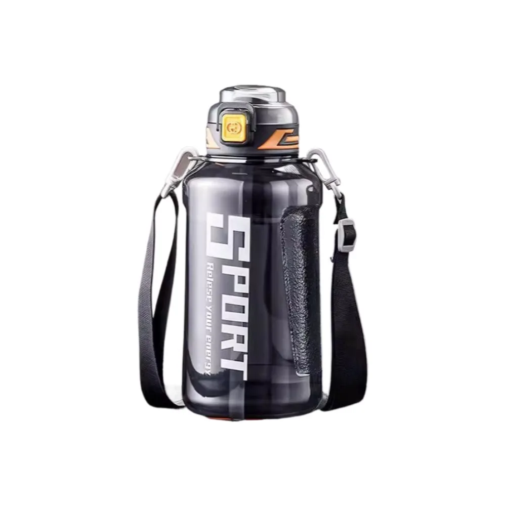 1500ml/50oz Large Capacity Sports Water Bottle with Carrying Strap Leak-proof BPA Free Suitable for Gym and Outdoor Sports
