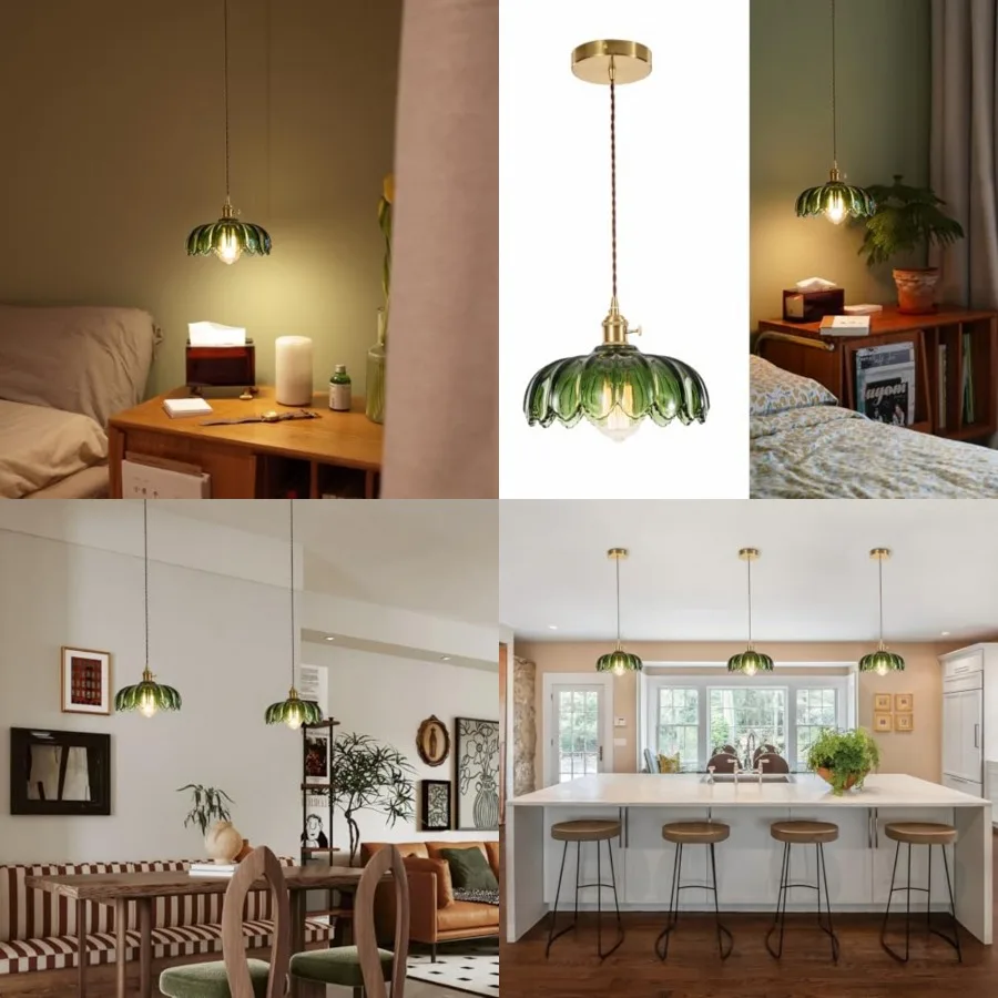 

Vintage Pendant Light Fixtures: Glass Pendant Lights Kitchen Island, Pendant Light, Modern Chandelier Pendant Light Fixture for