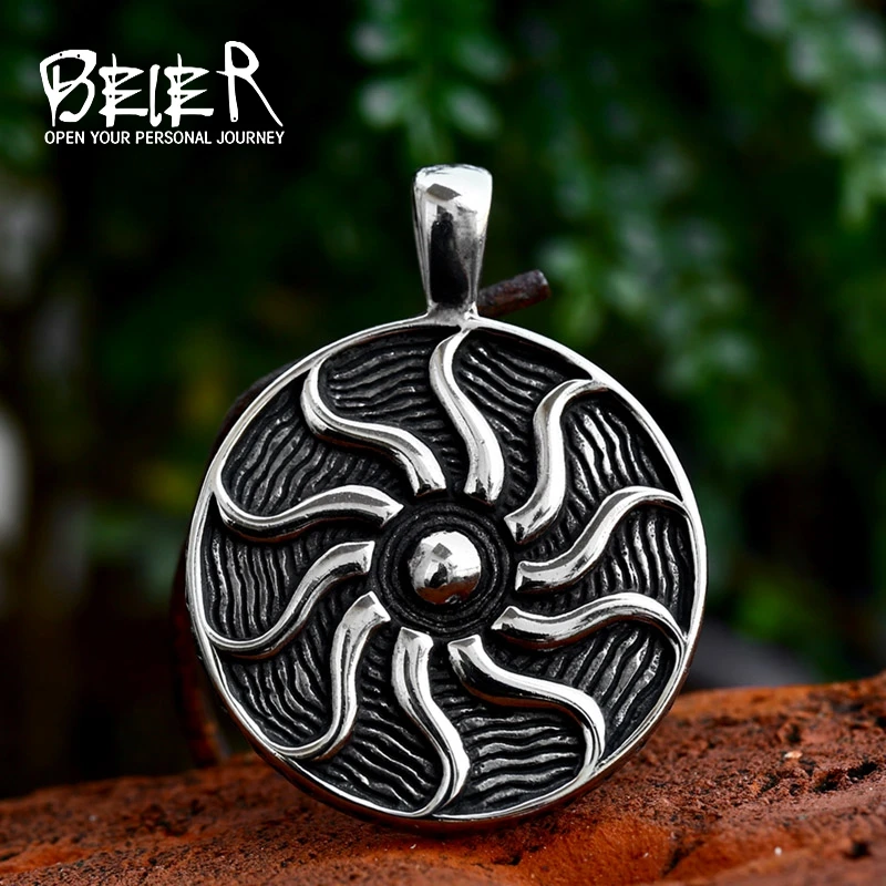 BEIER 2023 New Arrival Apollo Talisman Sun God Pendant For Men Punk Stainless Steel Men\'s Jewelry High Quality Wholesale