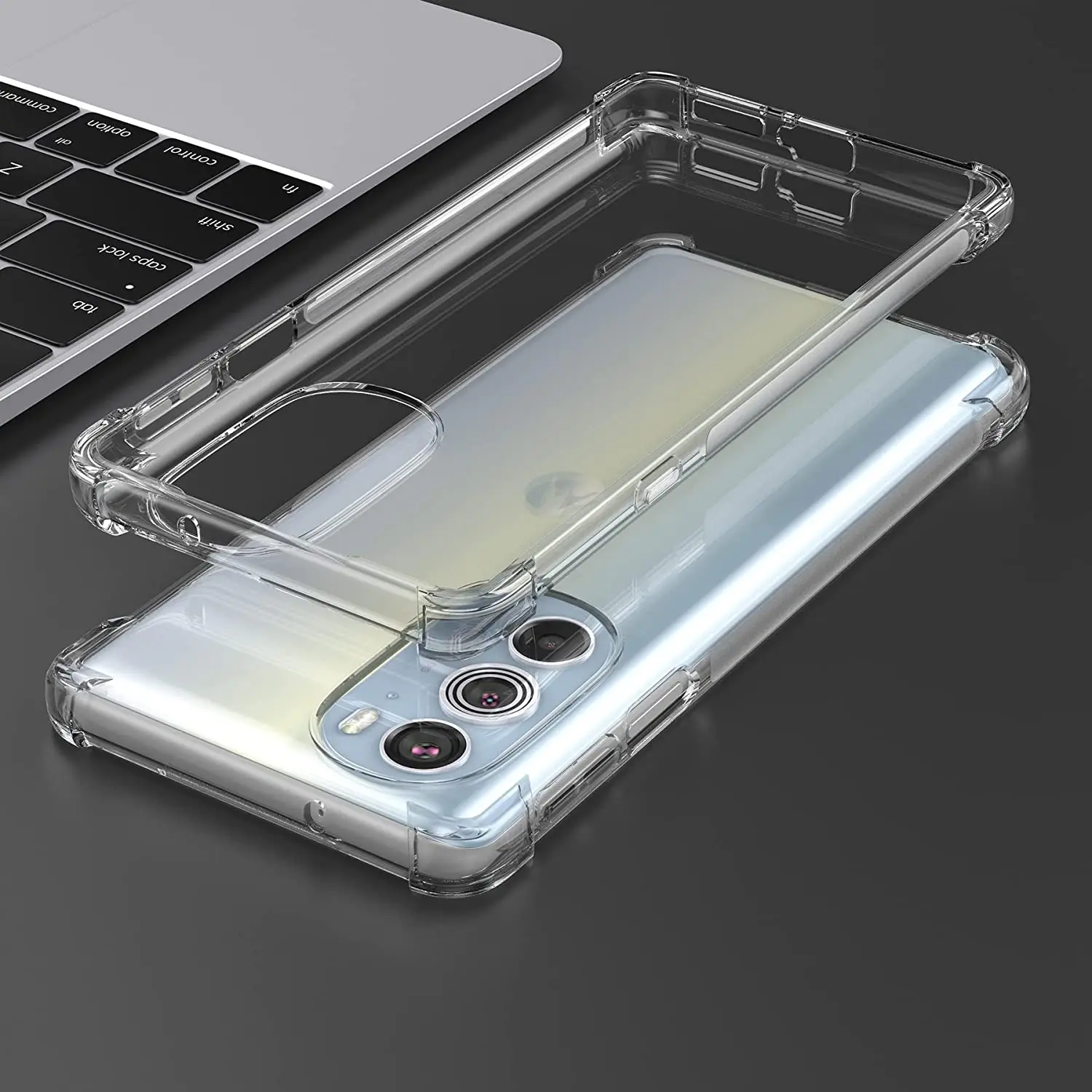 Reinforced Corners Clear Shock-Absorption Flexible Case For Motorola Edge Plus 2022 (Edge+ 2022) ,Moto Edge Plus 5G UW 2022