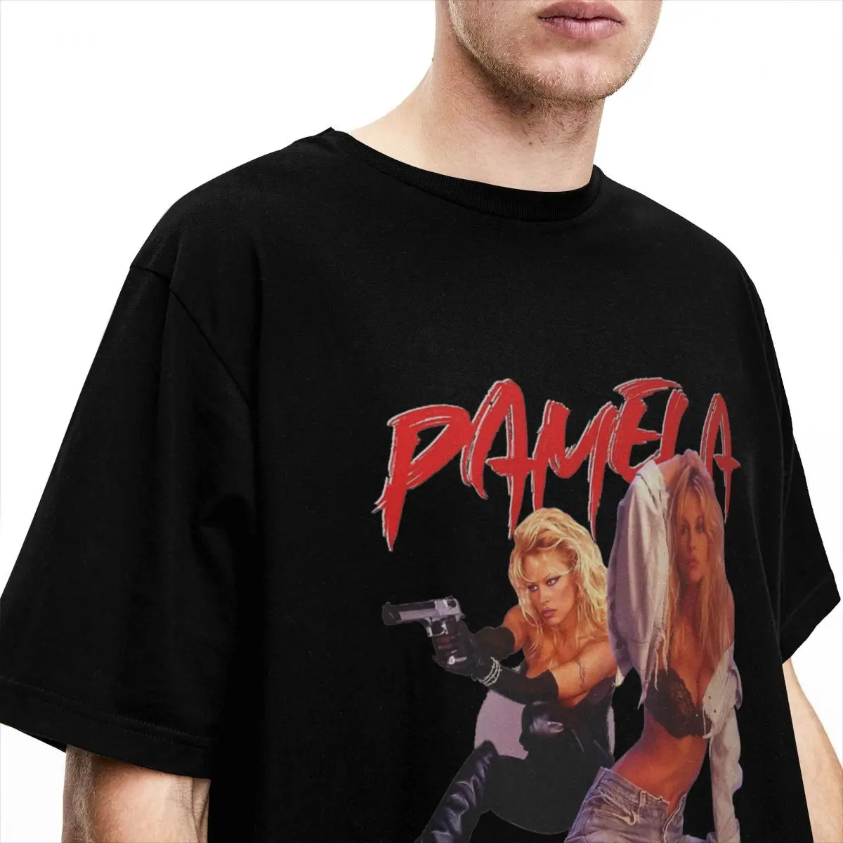 Barb Wire Pamela Anderson T Shirt Merchandise Men Women Cotton Funny Tees Short Sleeve Tops Gift