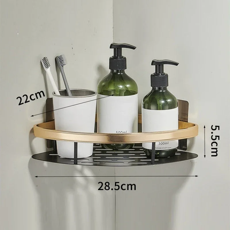 Bathroom Rack Suction Bathroom Toiletries  Rack Non-perforated Wall-mounted Household Goods  Device Estante ducha Wall shelfs