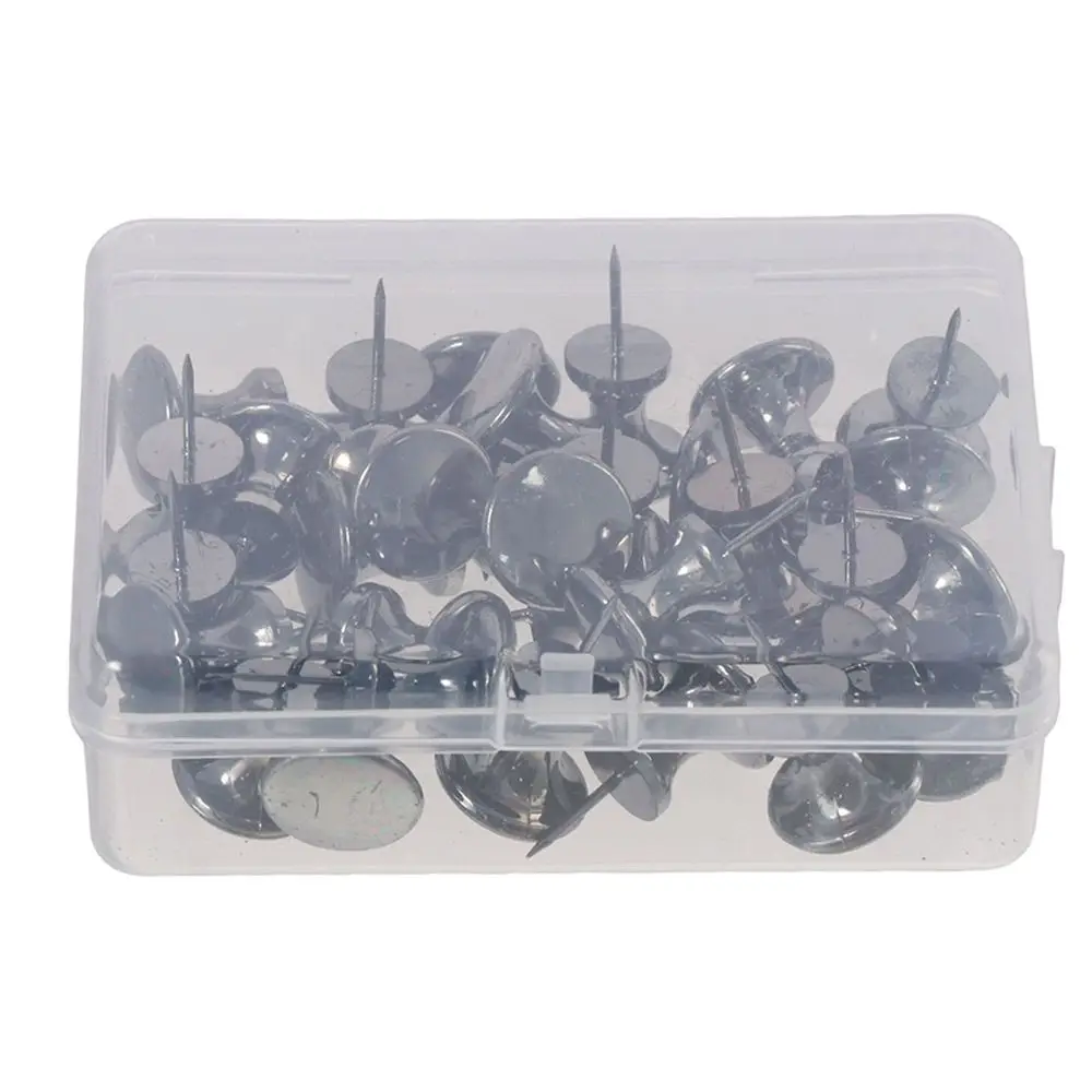 30PCS Versatile Use Metal Giant Push Pins Black Large Big Thumb Tacks