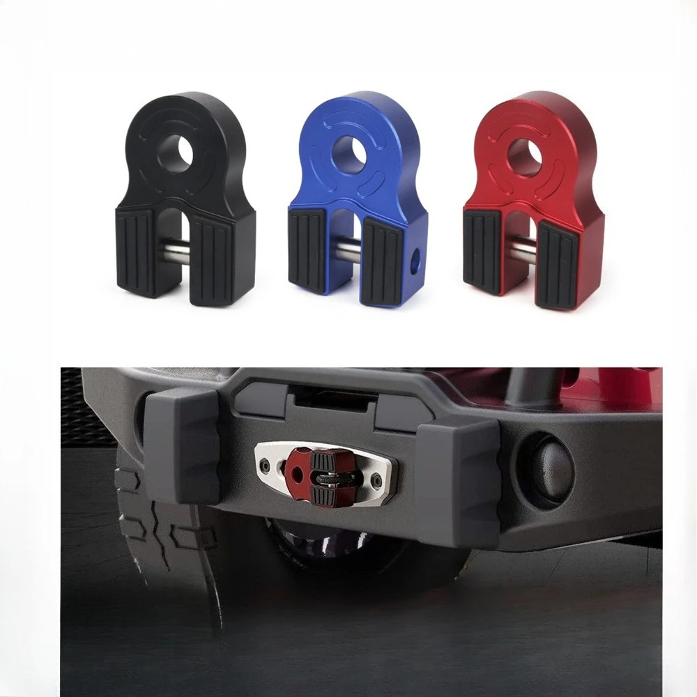 For Outdoor Rescue Winch Hook Capstan Connector Compatible Winch Shackle Mount for Off-road Vehicles Aluminum Flat Link Shackle