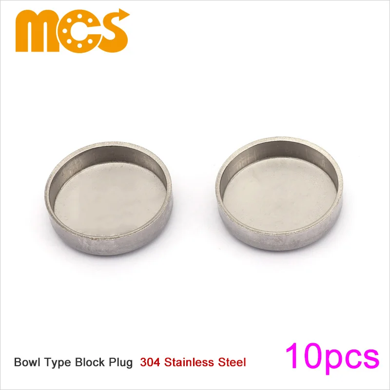 4pcs Stainless Steel Bowl Type Plug Push-in Cap Expansion Plug for Car Truck Tractor Engine Water Block Thicken Sealing
