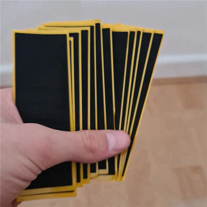 

AA49 200Pcs/Lot Black Fingerboard Deck Uncut Tape Stickers Black Foam Grip Tape Stickers 38Mmx110mm