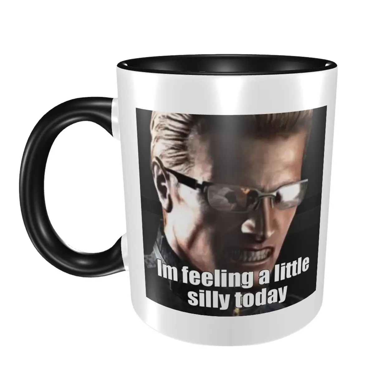 

Кружка Silly Albert Wesker, забавные керамические кофейные чашки, чайные кружки, чашка для молока, посуда для напитков, подарок для женщины и мужчины