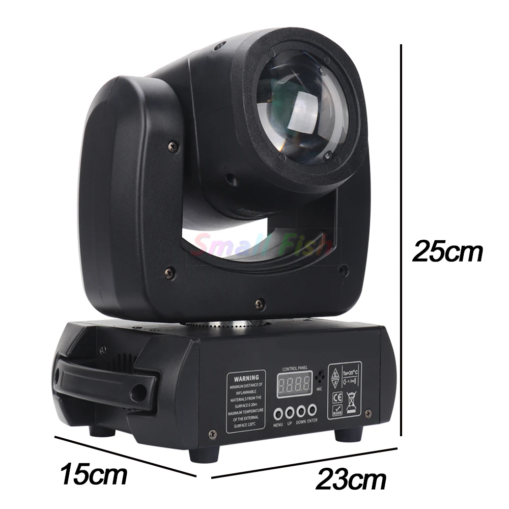 Imagem -04 - Led Moving Head Spot Light 18 Face Prism Dmx512 Som dj Stage Effect Party Dance Disco Bar Música Novo 100w Beam