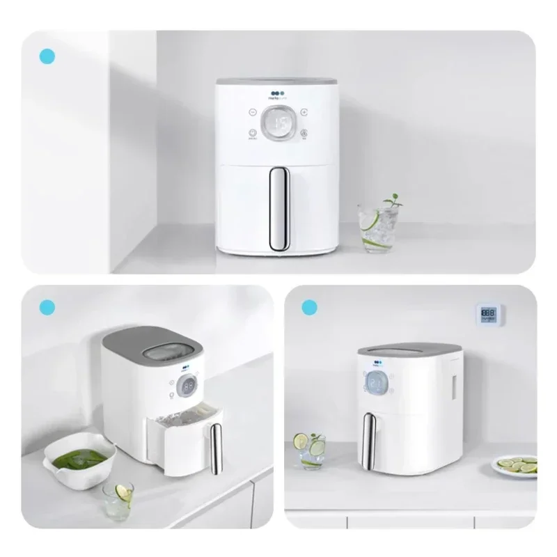 Macchina per il ghiaccio automatica per cubetti di ghiaccio automatica per piccoli dormitori domestici con ghiaccio quadrato solido per produzione all'aperto Maquina De Hielo Máquina De Sorvete