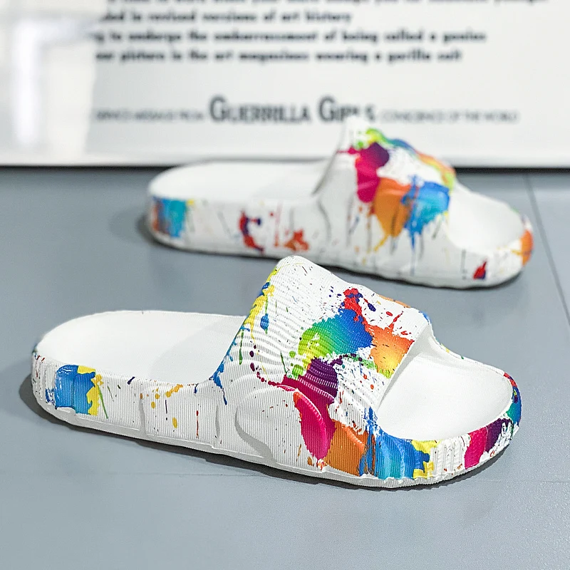 

Men New EVA Slippers Comfortable High Quality Non Slip Home Lightweight Women Design Sandals Luxury House Brand Indoor Casual