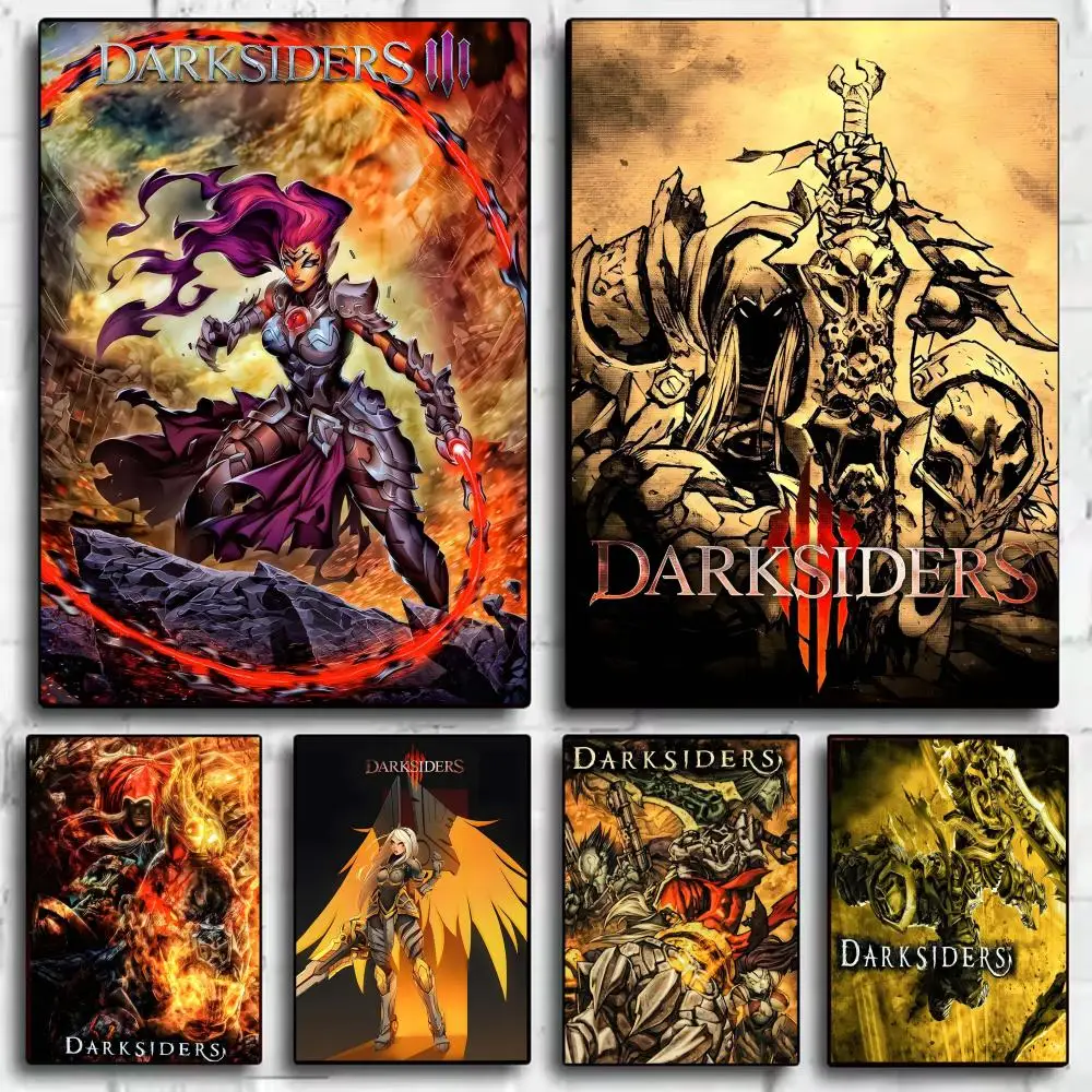D-Darksiders Poster HD Self-Adhesive Wall Stickers Mural Painting｜Decals for Bedroom & Living Room｜Home Decor Gift