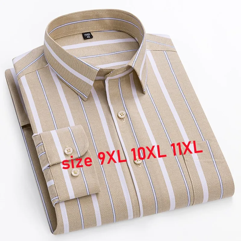 Quality New 100% Cotton Oxford Shirt Long Sleeve For Men\'s Social Dress Shirts Soft Comfortable Regular Fit Casual Man Clothing