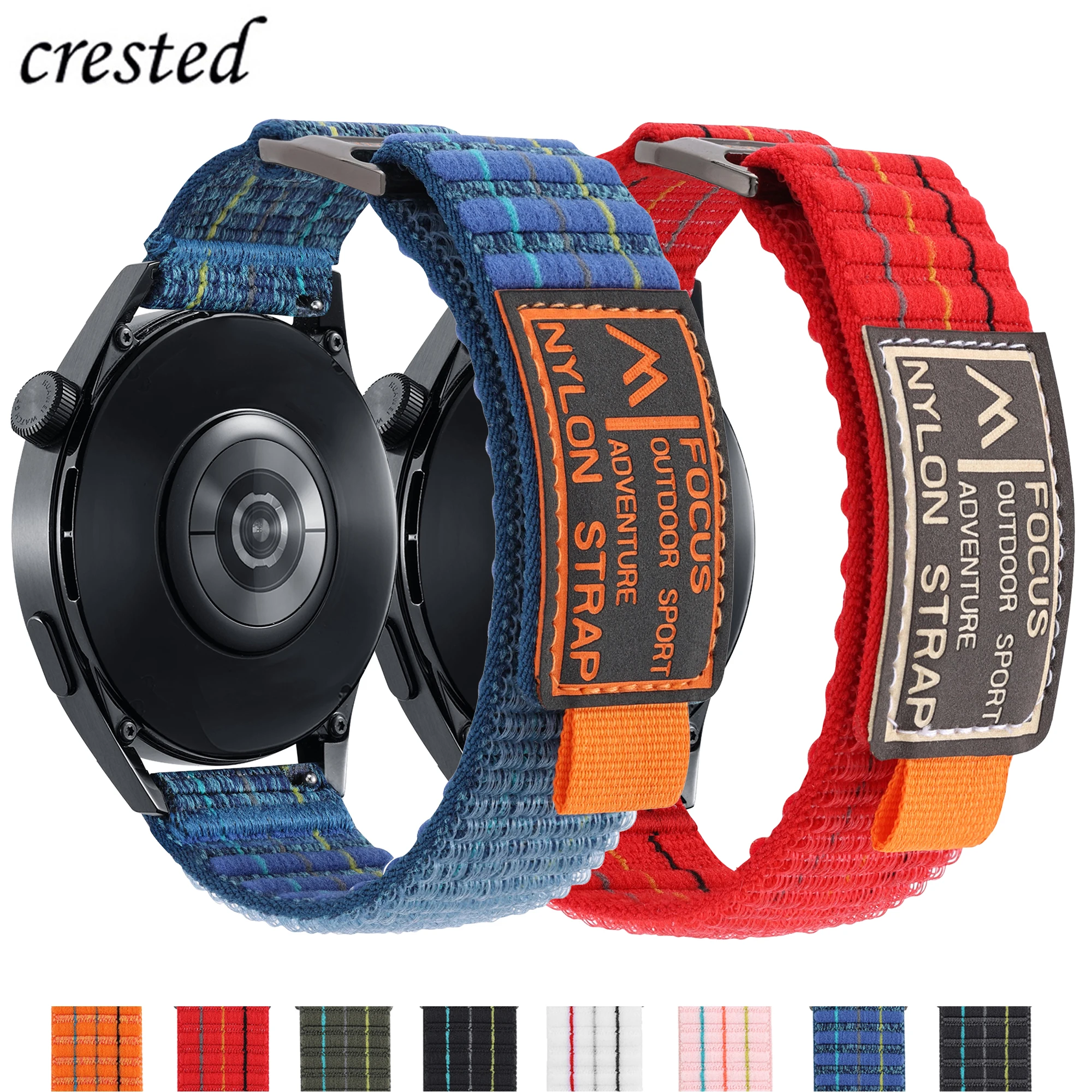 Trail loop strap for Samsung Galaxy Watch 7 6 4 Classic 5 pro 3 active 2 gear S3 20mm 22mm bracelet Huawei Watch gt 5 4 3 2 band