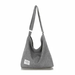 SFB6 bolso de hombro de lona Retro de gran tamaño para mujer