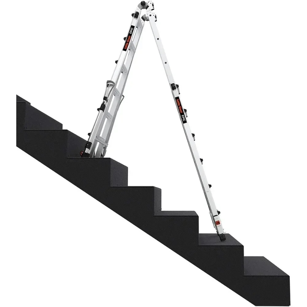 Epic, M26, 26 ft, Multi-Position Ladder, Aluminum, Type 1A, 300 lbs weight rating, (16826-818)