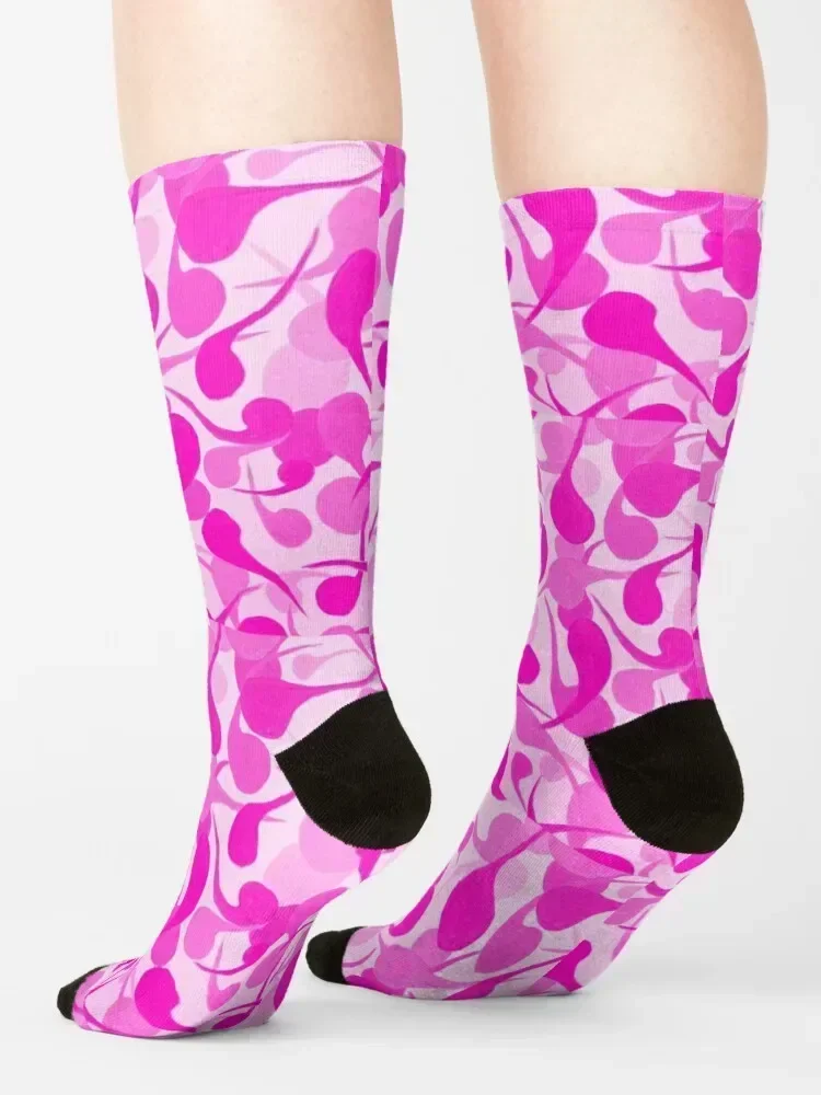 Pink Comma's Socks Hiking boots Christmas happy tennis Designer Man Socks Women's