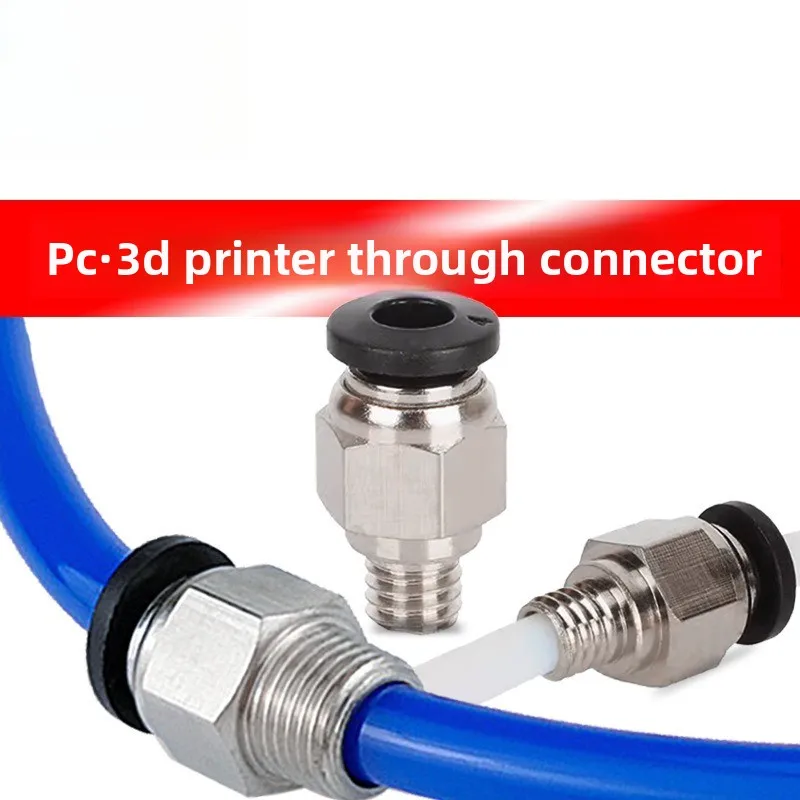 Raccordo pneumatico PC4-01/PC4-M6 per alimentazione remota stampante 3D, connettore tubo 4x2mm, accessorio tubo aria per fai da te e robotica
