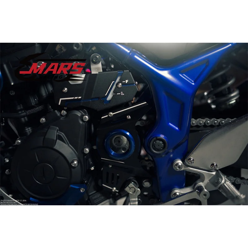 Motorcycle Radiator Water Cooling Tank Reservoir Bezel Side Protection Cover Guard For YAMAHA MT-03 MT03 MT-25 MT25 2015-2023