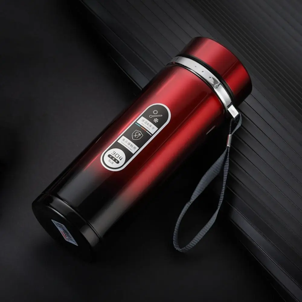 

Durable 1L Sports Thermos Cup Stainless Steel Fall-resistant Vacuum Flask Large Capacity Insulated Water Bottle Outdoor