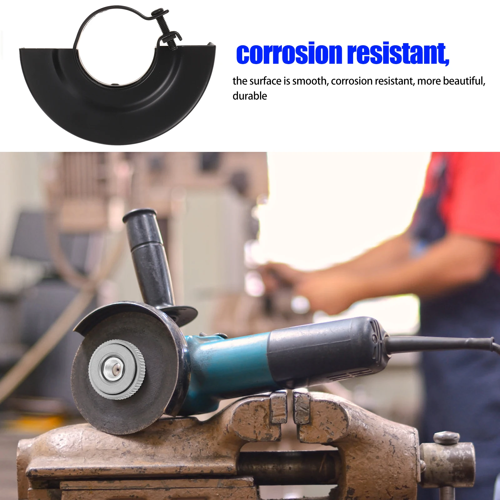 

2pcs Angle Grinder Protective Cover Safety Shield Metal Dust Guard Wheel Cover Tungsten Steel Sturdy Durability Repair Tool