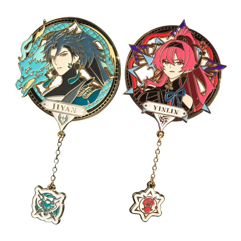 【公式グッズ】在庫あり ゲーム「Wuthering Waves」レゾネーターテーマ ジヤン・インリン メタルバッジ クロメテウス