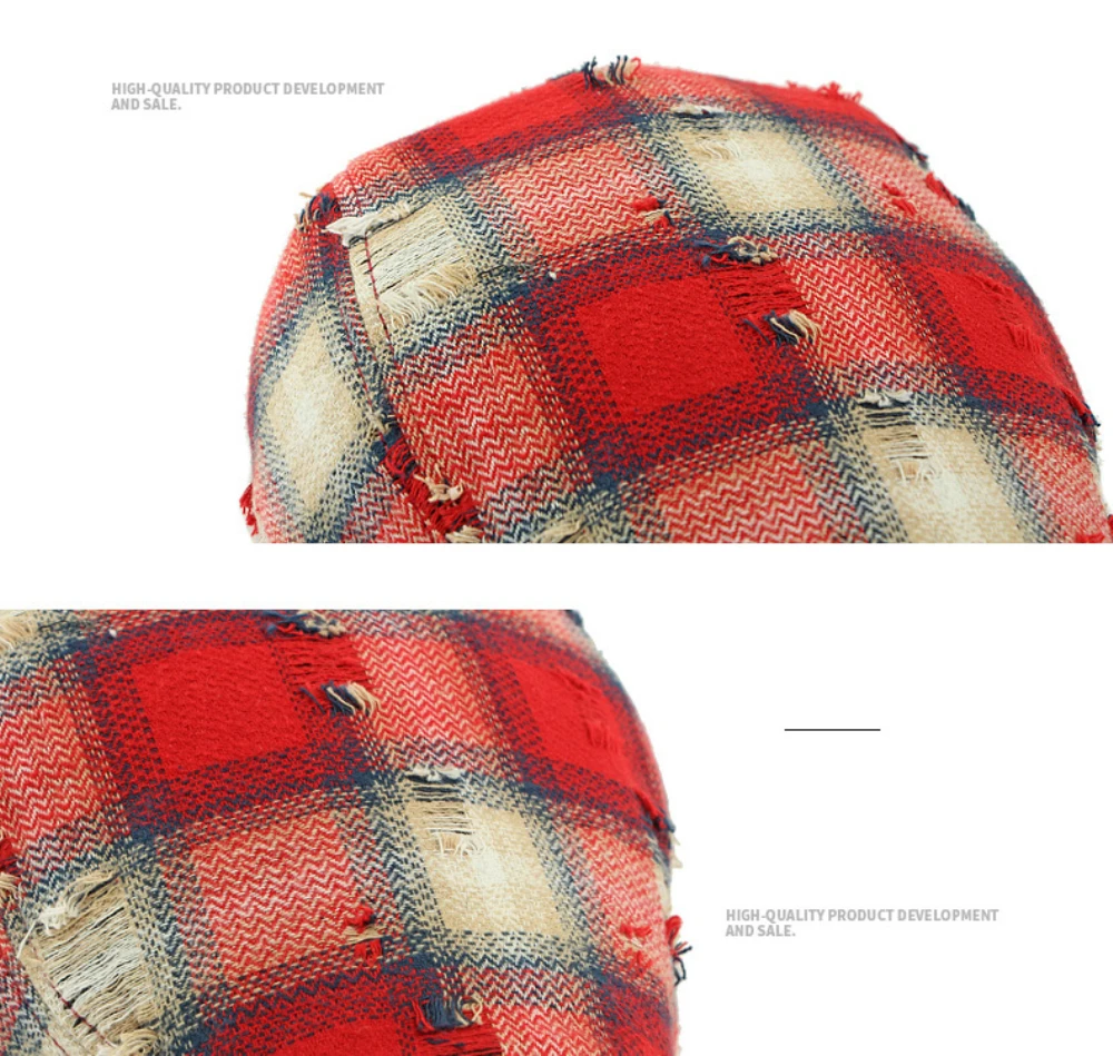 HT4817 Baskenmützen für Männer und Frauen Vintage Künstler Maler Karierte Baskenmütze Herren Damen Ivy Flachmütze Neue Frühling Herbst Shabby Baskenmütze – Detail 3