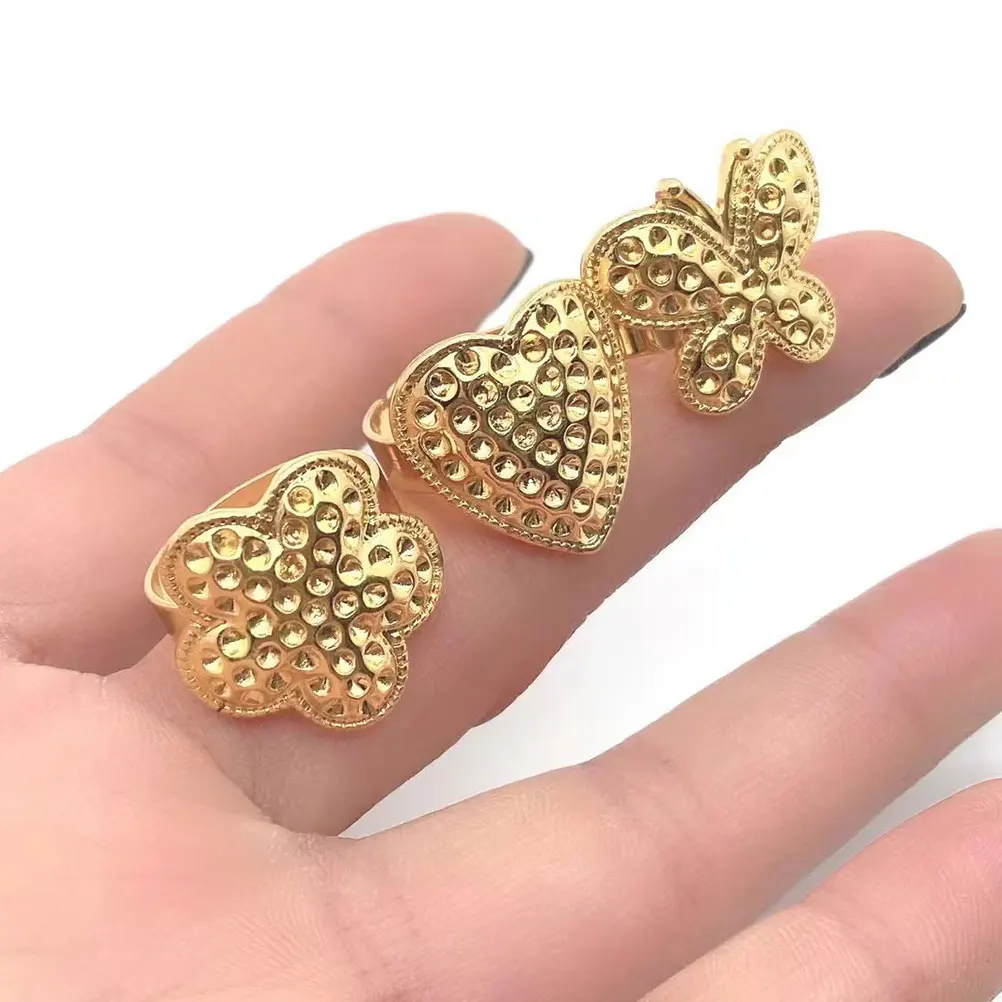 

6 Pcs Thimble Rings Adjustable Protectors Covers Finger Sleeves Metal Cross Stitch Hand Sewing Durable Craftsmanship Portable