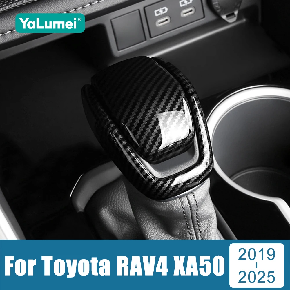 For Toyota RAV4 XA50 2019 2020 2021 2022 2023 2024 2025 RAV 4 Hybrid Car Gear Shift Knob Gear Head Cover Trim ABS Accessories