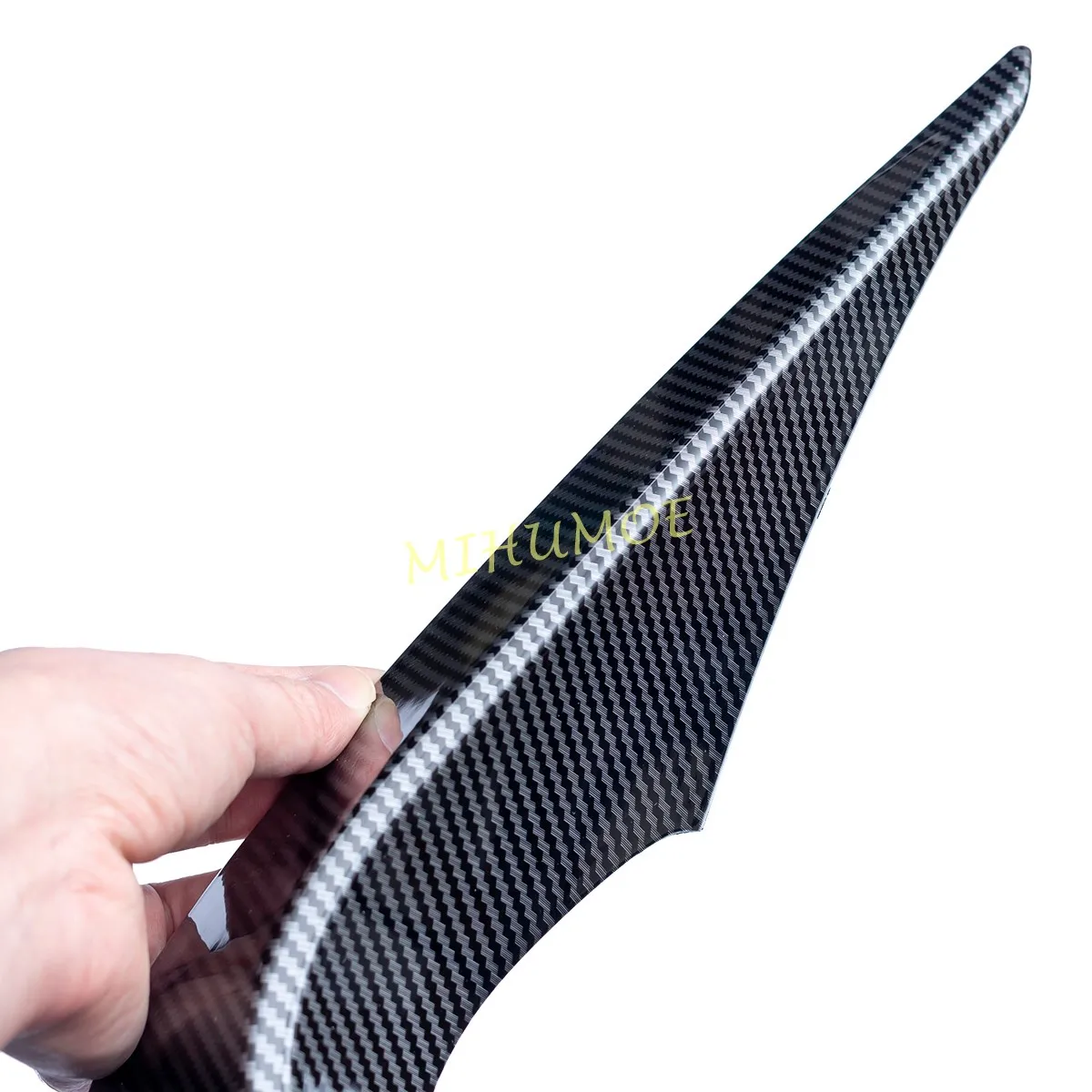 For Toyota Highlander Kluger 2020 2021 2022 2023 2024 Carbon Fiber Front Bumper Fog Light Trims Eyebrow