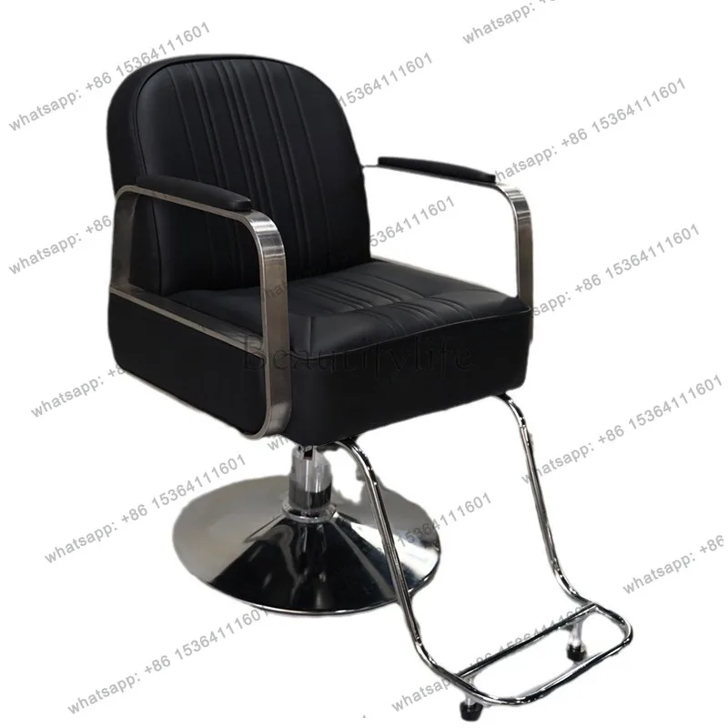 

Barber shop liftable rotatable hair cutting chair modern and simple