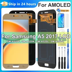 A520 Display Screen for Samsung Galaxy A5 2017 A520 A520F A520F/DS Lcd Display Touch Screen Digitizer Replacement