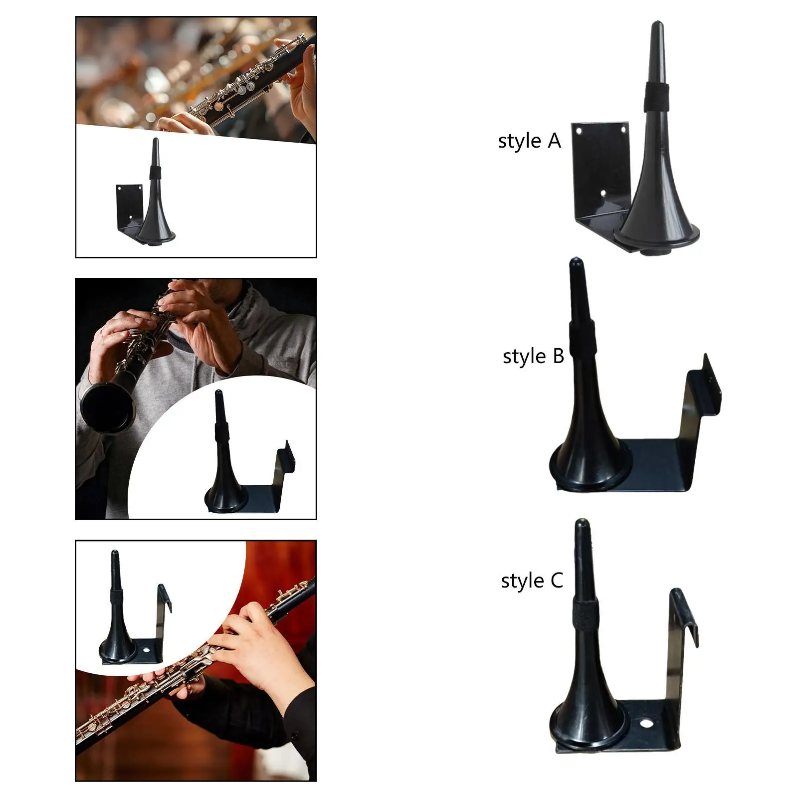 Metal Saxophone Stand Lightweight Space Saving Portable Stable Oboe Hanger