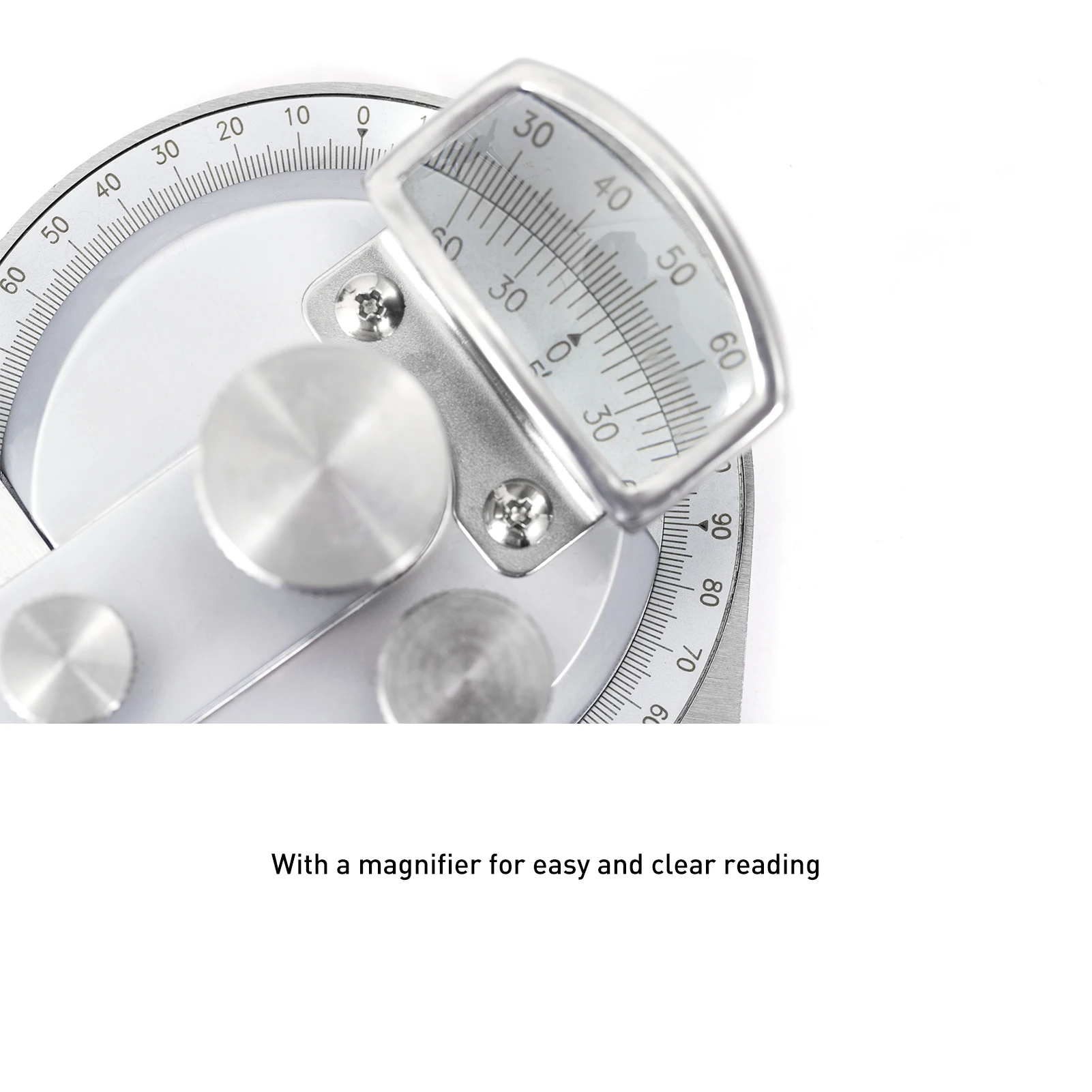 Лидер продаж Dasqua, универсальный транспортир из нержавеющей стали с тремя лезвиями, с тонкой регулировкой и лупой