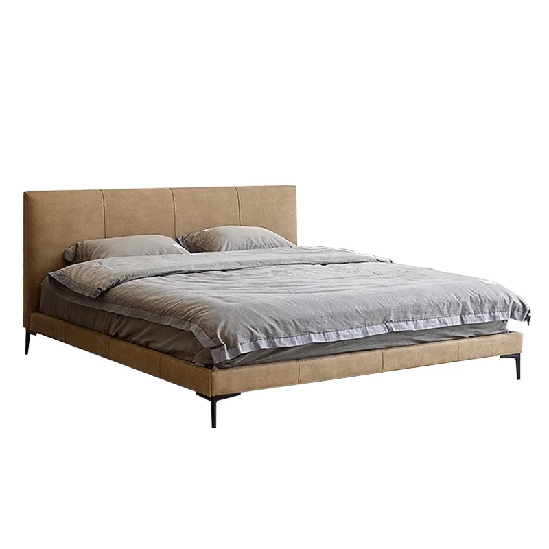 

ml-Light Luxury Modern Simple Technology Cloth Bed Small Bedroom Italian Minimalist Double Bed Fabric Soft Bag Bed%